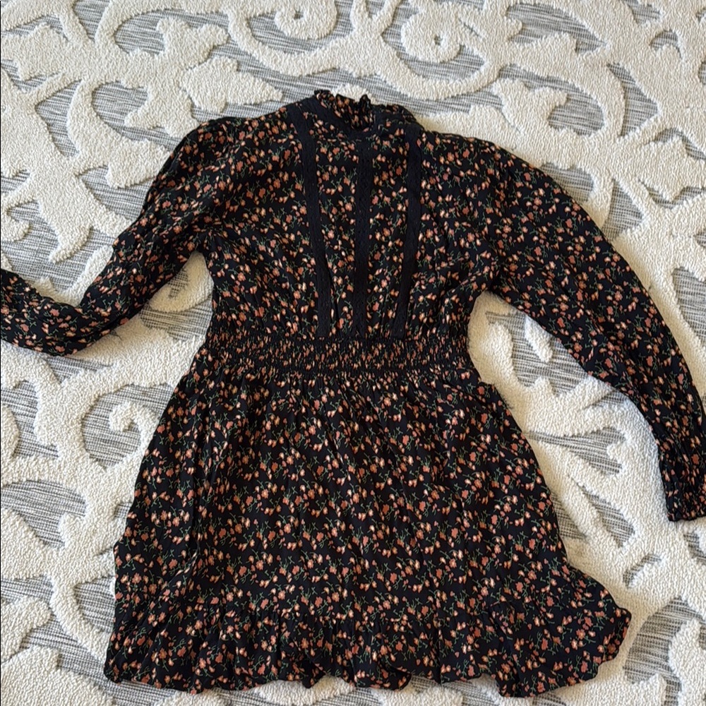 Floral💖💖 Black and Orange womens Dress💖💖 from London!!